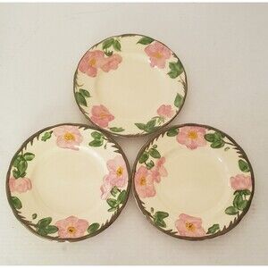 Vintage Franciscan Desert Rose Lot 3 Dessert Salad Lunch Plates 7 3/4" England